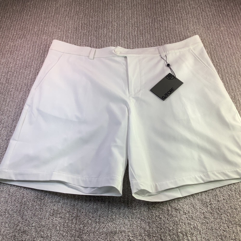 G/FORE‎ Golf Shorts Mens Snow Maverick Size 40 White G Fore Stretch NWT